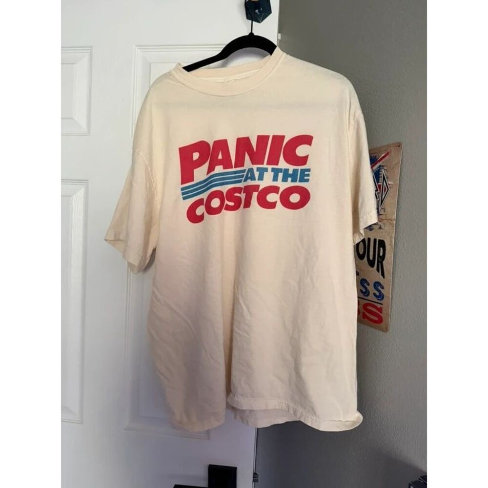 Panic at the Costco Tee - Comfort Colors - XL - Ivory / Natural